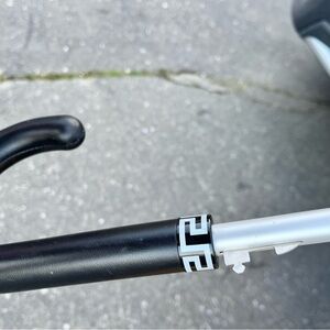 Versace Black and Silver Umbrella Handle